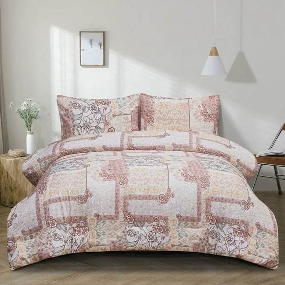 Safdie & Co. Printed Reversible Comforter Set 2PC - Camille Twin