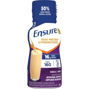 Ensure Hyperprotéiné 16 g, Supplément Nutritionnel Protéiné, Prêt À Servir, Vanille, 6 Bouteilles De 235 mL
