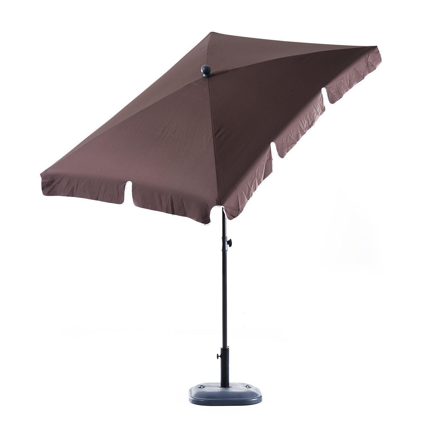 Outsunny 6 6x5ft Wooden Patio Umbrella Squre Market Parasol Tilt   6000203423389 