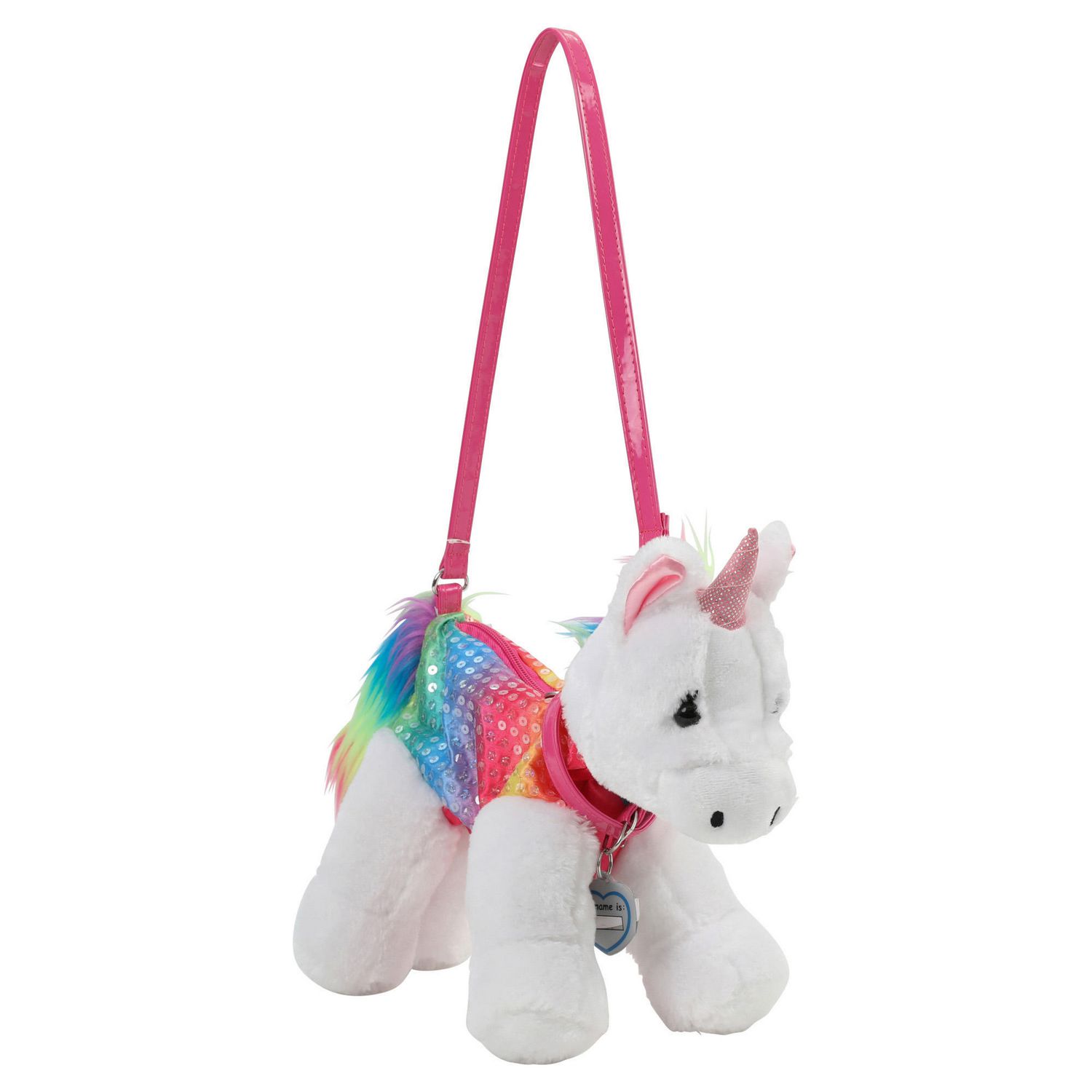 High quality Cute Unicorn Ladies purse Shoulder Bag Fashion Kids Children Plush  Bags Women Handbags(Multicolour)