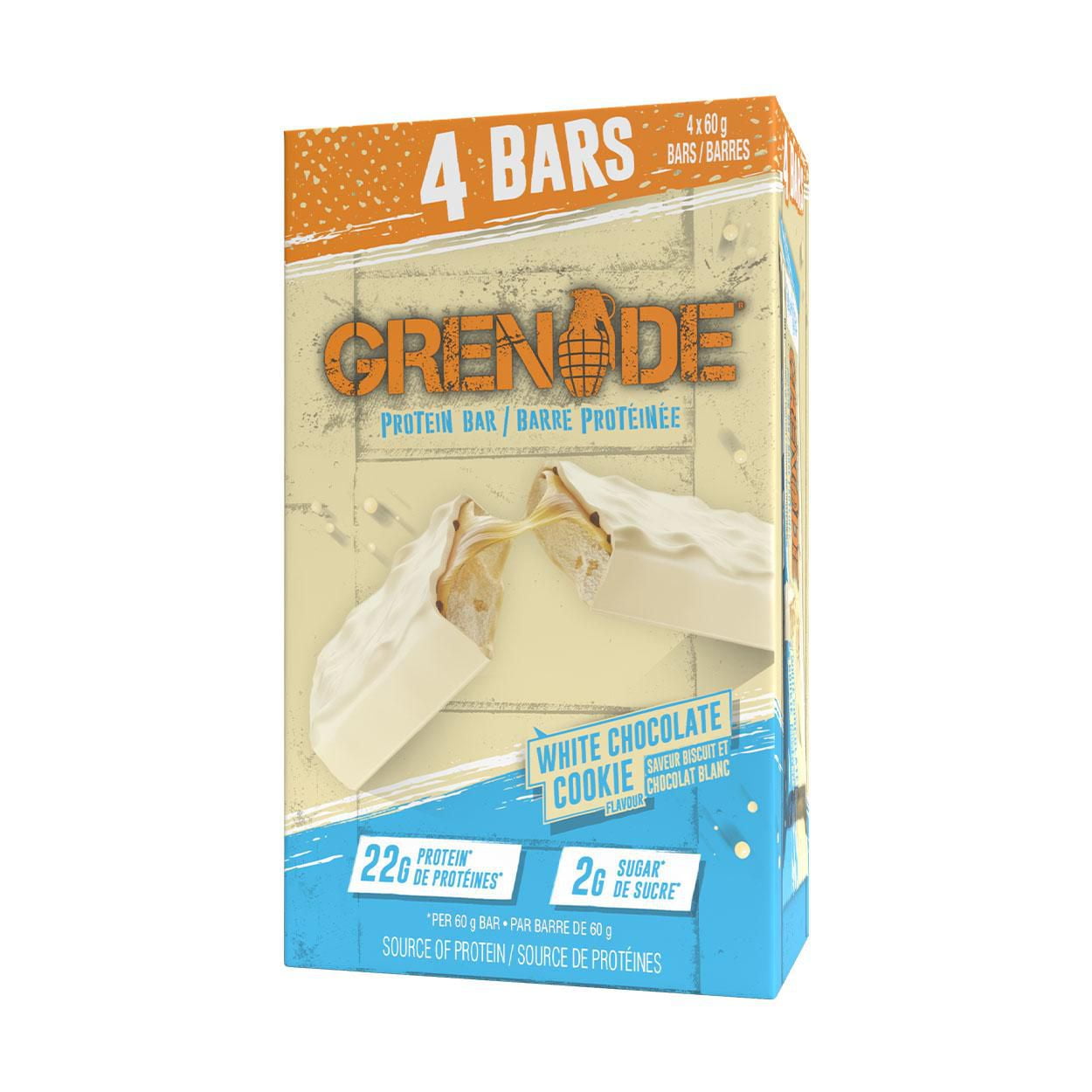 Grenade Grenade Protein Bar White Chocolate Cookie, 4 x 60g Bars