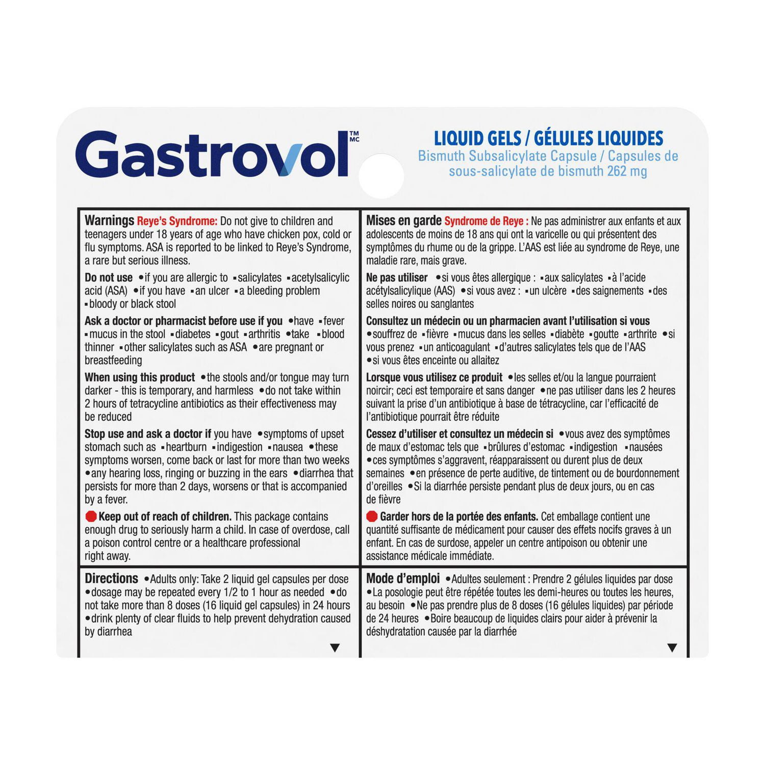 Gastrovol 3-in-1 Relief Liquid Gels for Diarrhea, Nausea, and Upset Stomach - 16 Capsules