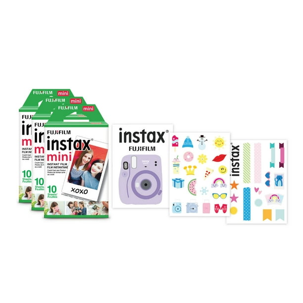 Fujifilm Instax Mini Film with Bonus Stickers - 30 Exposures