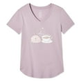 thumbnail image 1 of George Women's V-Neckline Pajama Tee, 1 of 1