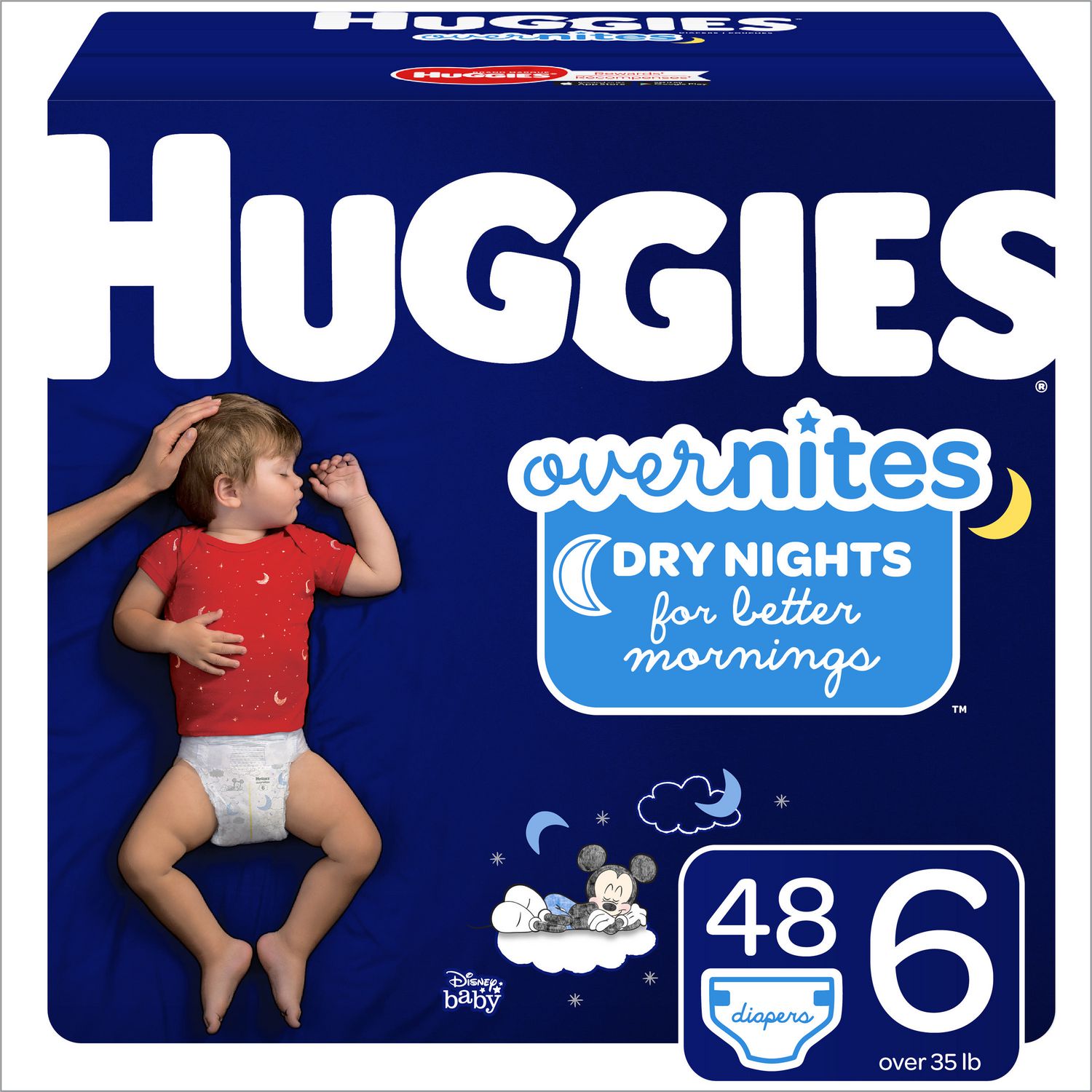 HUGGIES OverNites Diapers, Size 6, Giga Pack | Walmart Canada