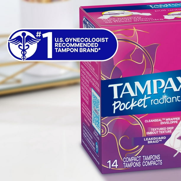 Tampax Pearl Tampons Ultra Absorbency With Leakguard Braid, Unscented,  32Count : : Health & Personal Care