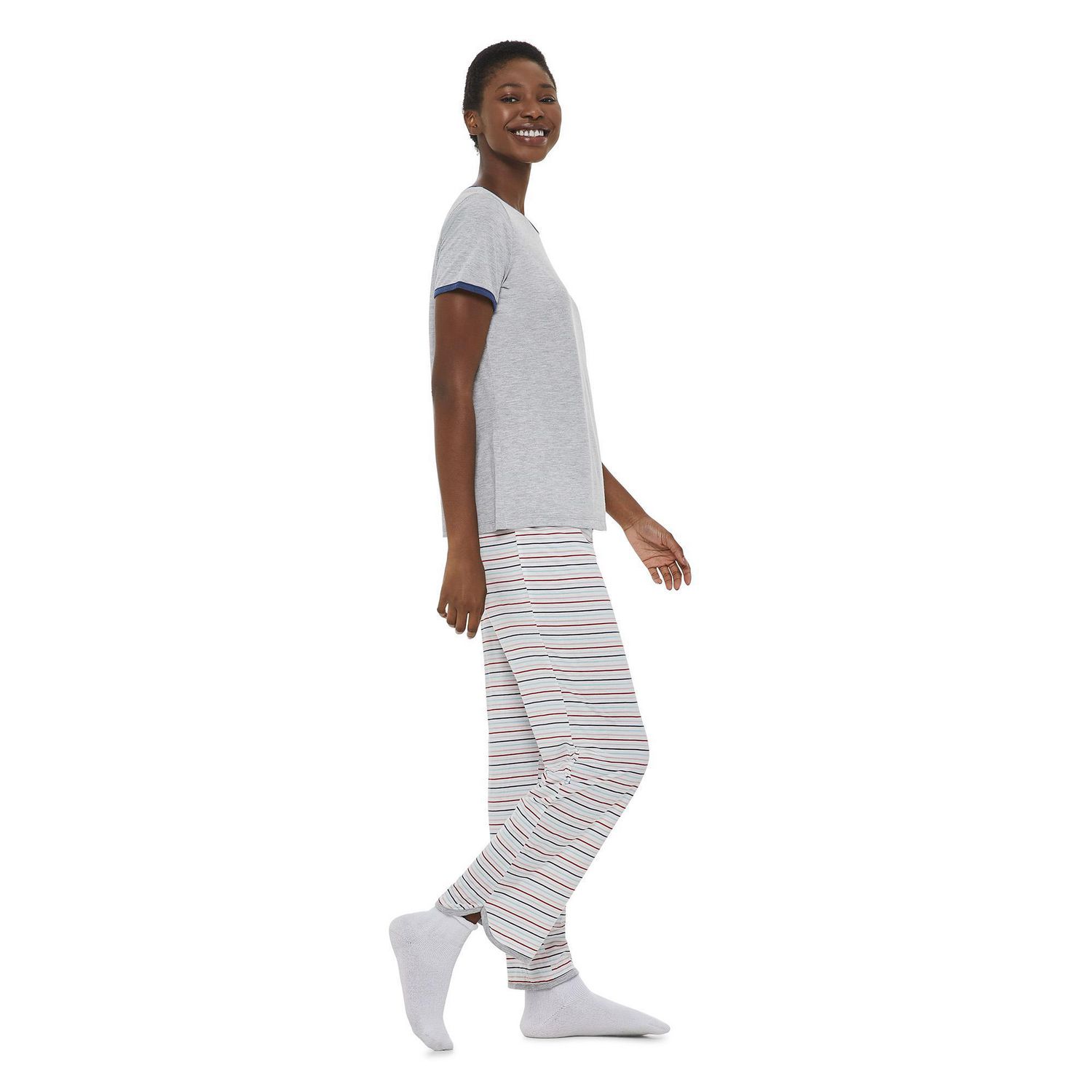 LOVE Ellen DeGeneres Women's Tee and Pant Pajamas 2-Piece Set