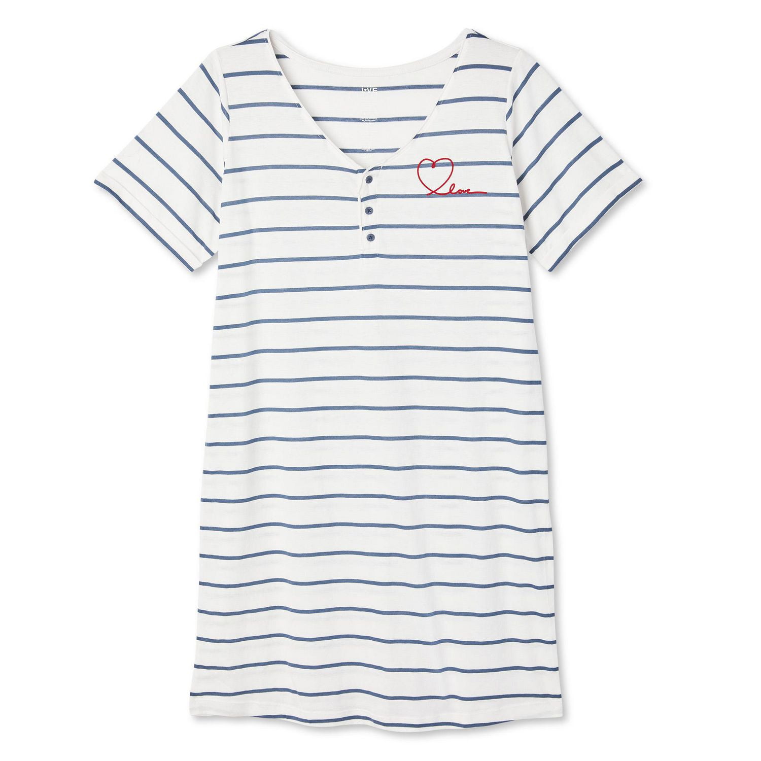 LOVE Ellen DeGeneres Women's Short Sleeve Nightshirt