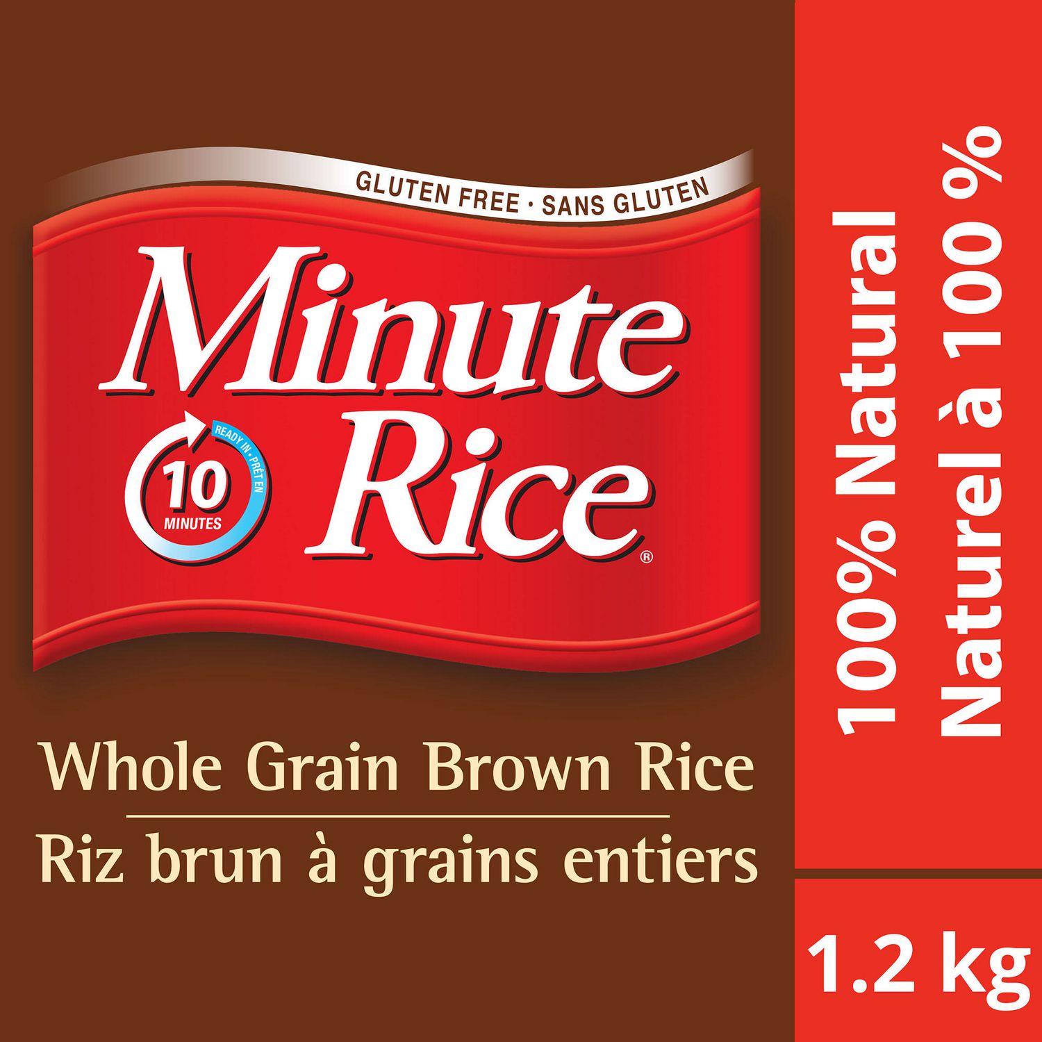 Minute Rice® Premium Instant Whole Grain Brown Rice , 1.2 kg Walmart