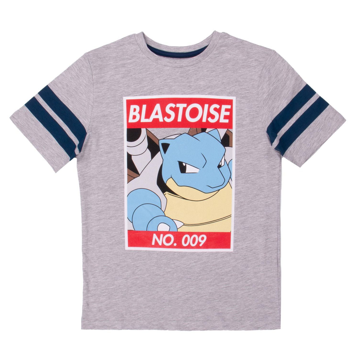 Pokemon T-shirt à manche courte raglan pour garçons