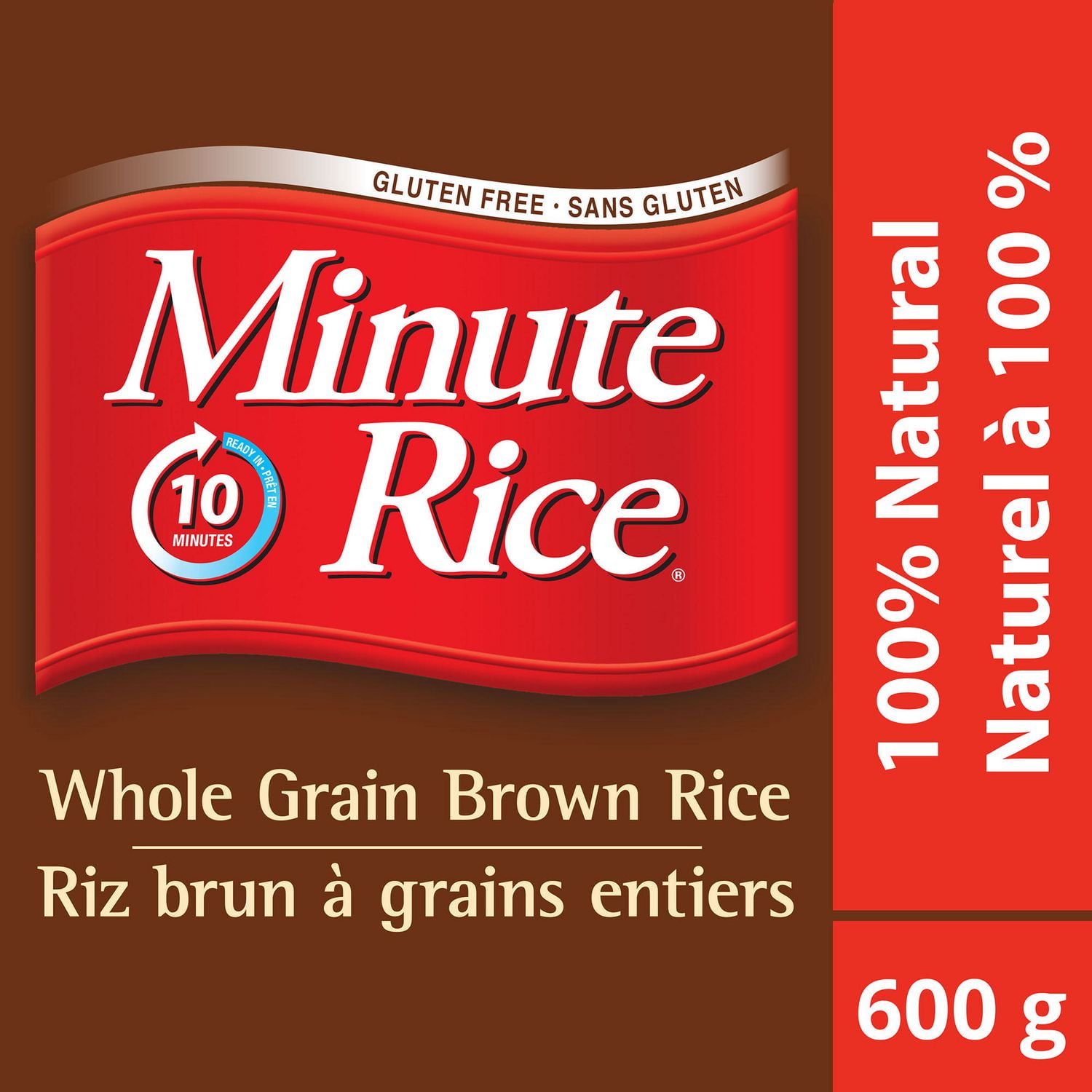 Minute Rice® Premium Instant Whole Grain Brown Rice , 600g Walmart Canada
