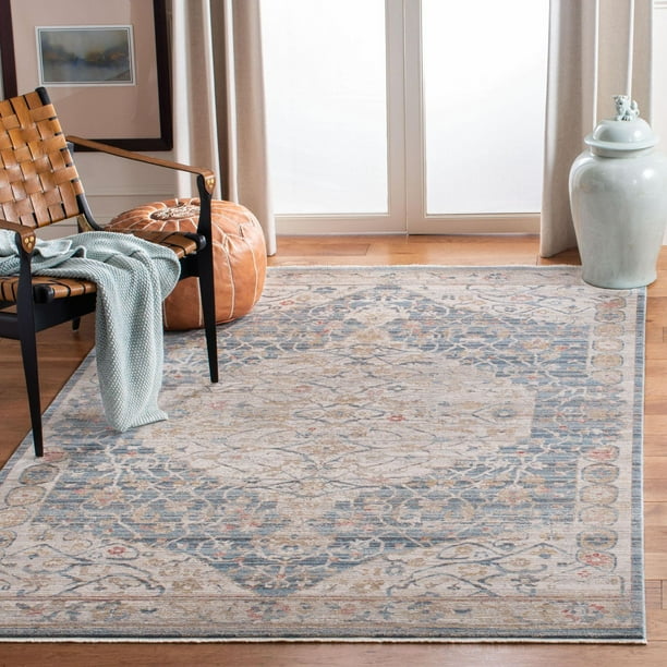 SAFAVIEH Kenitra Jermaine Floral Bordered Polyester Area Rug 