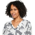 thumbnail image 4 of Iyla Women's Printed Roll Cuff Shirt, 4 of 6