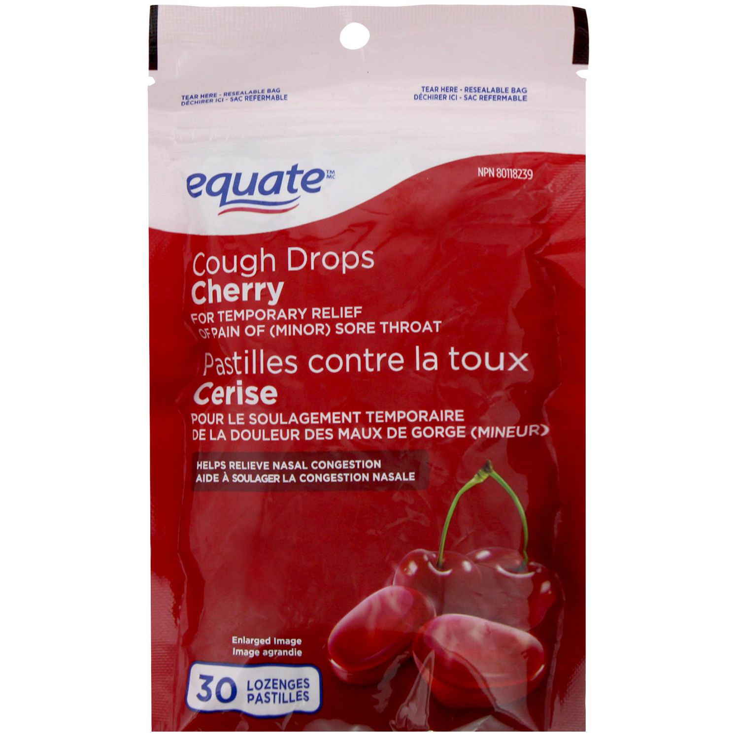 Equate Cherry Cough Drops