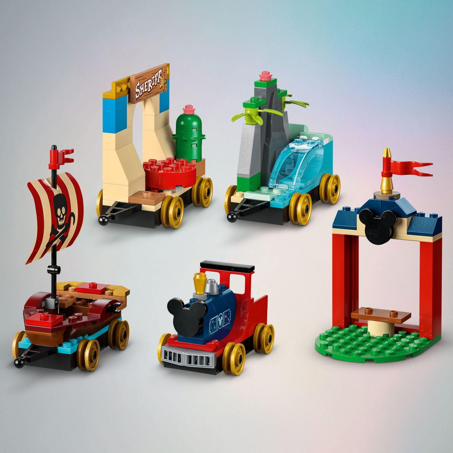 LEGO Disney 100 Celebration Train 43212 Building Toy, Imaginative