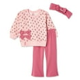 thumbnail image 1 of Ensemble 3 pièces en molleton Btween pour bébés filles, 1 of 2