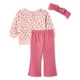 thumbnail image 2 of Ensemble 3 pièces en molleton Btween pour bébés filles, 2 of 2