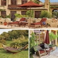 thumbnail image 2 of Classic Accessories Montlake FadeSafe Water-Resistant 59 x 18 x 3 Inch Patio Bench/Settee Cushion, Heather Henna, 2 of 9