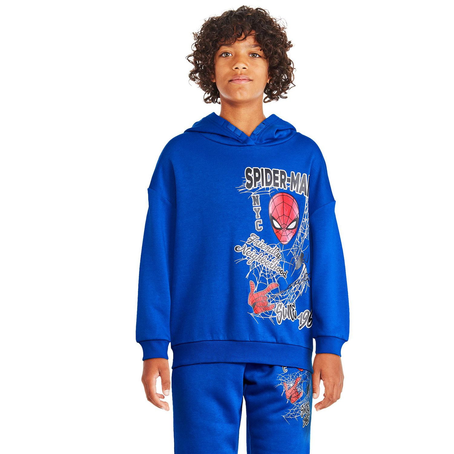 Marvel Boys' Spider-Man Fleece Hoodie, Sizes XS-XL
