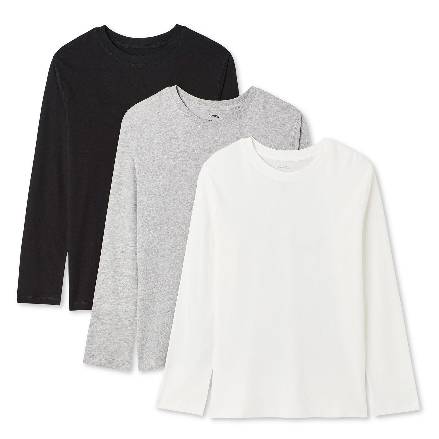 George Boys' Long Sleeve Tee 3-Pack