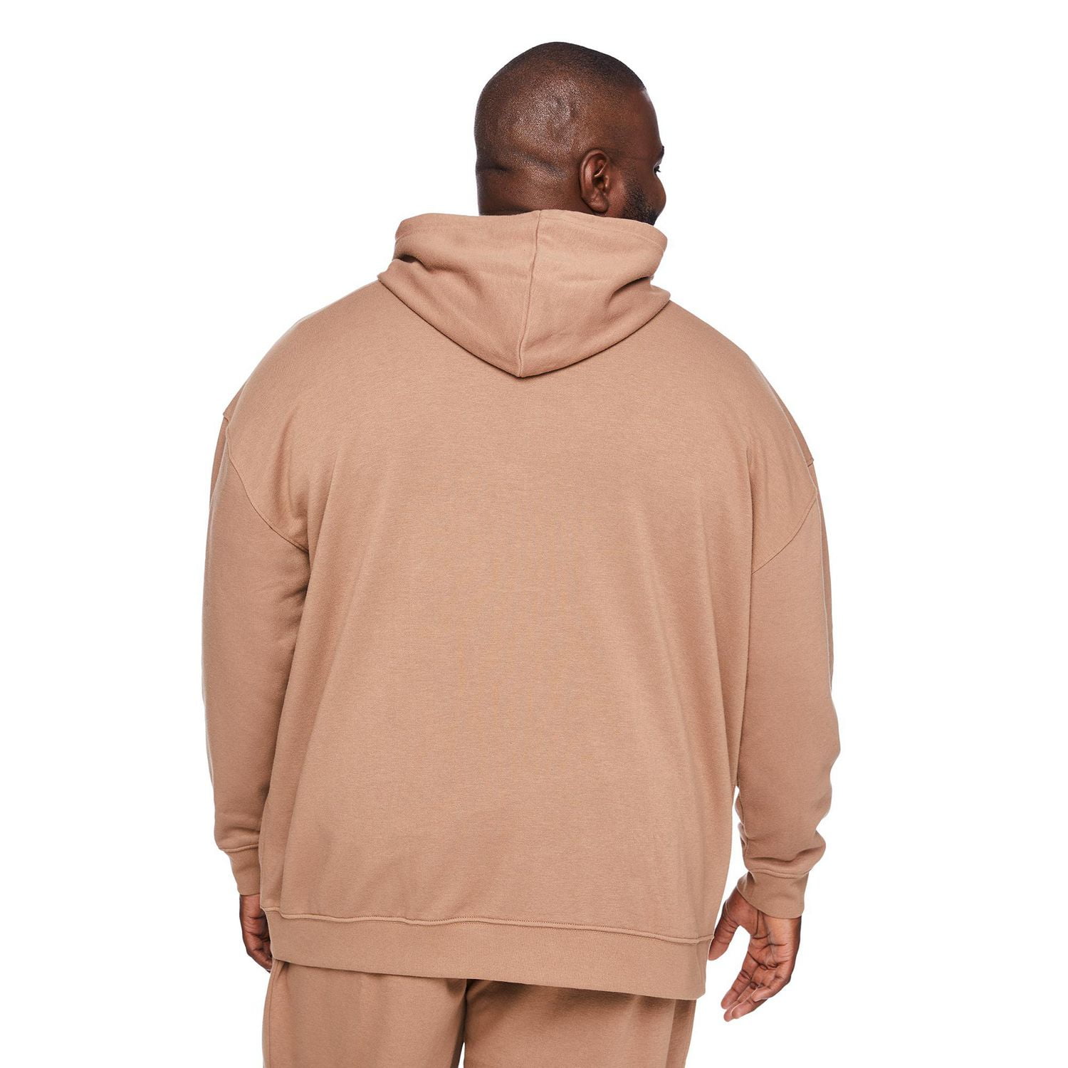 Haut à capuchon zippé sur la longueur George Plus pour hommes Tailles 3XL-5XL