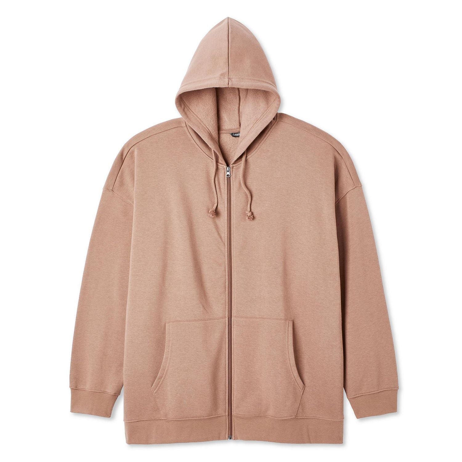 Haut à capuchon zippé sur la longueur George Plus pour hommes Tailles 3XL-5XL