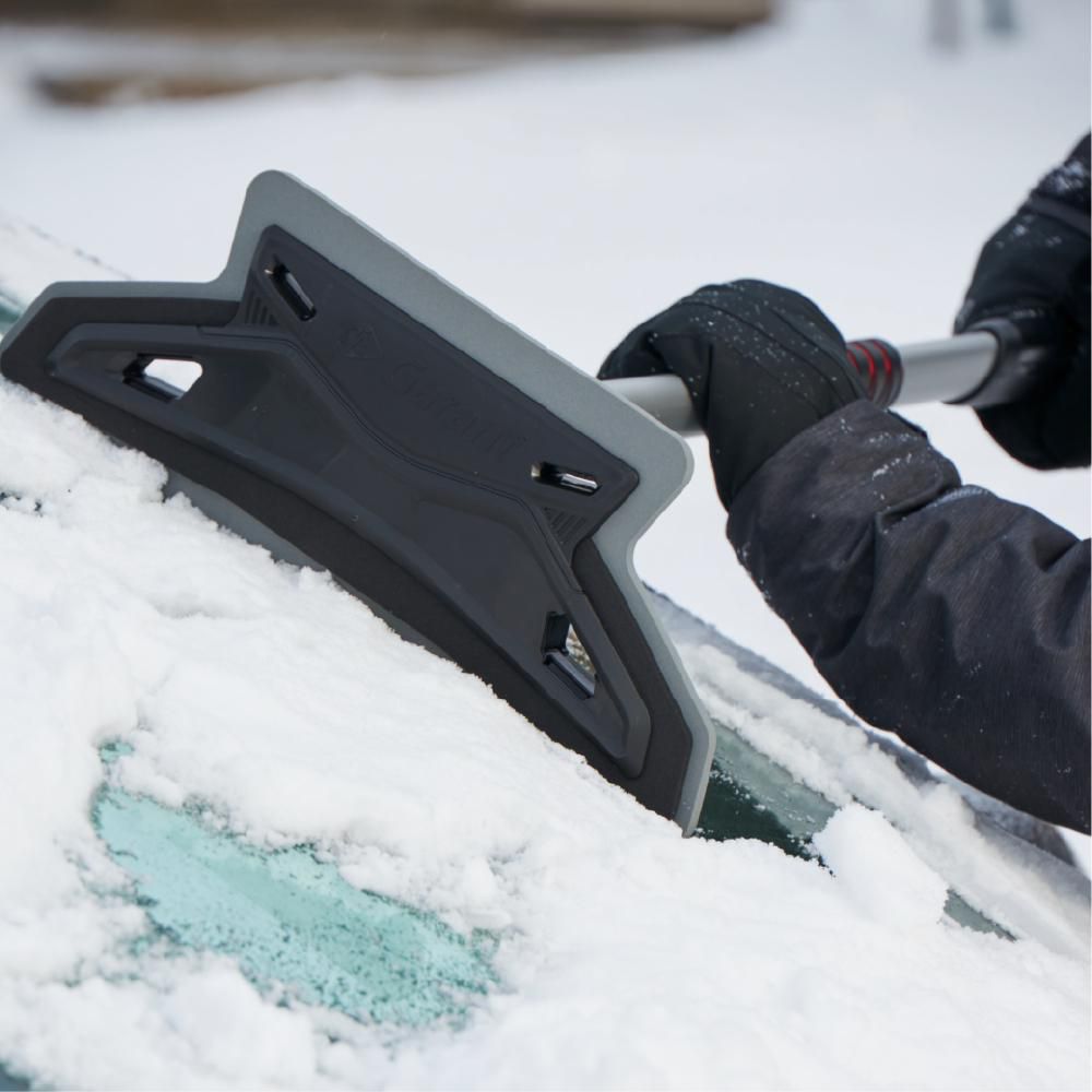 Balai à neige télescopique Reflex pour voiture, brosse en mousse  anti-égratignures, grattoir en ABS pour fenêtre, 57 po