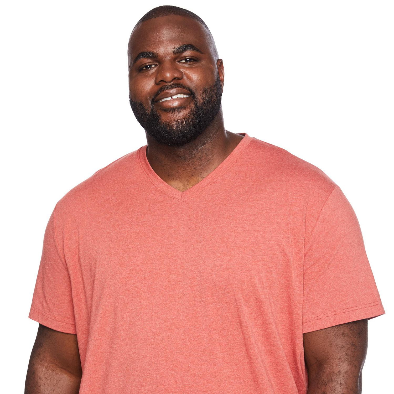 T-shirt extensible à encolure en V George Plus pour hommes