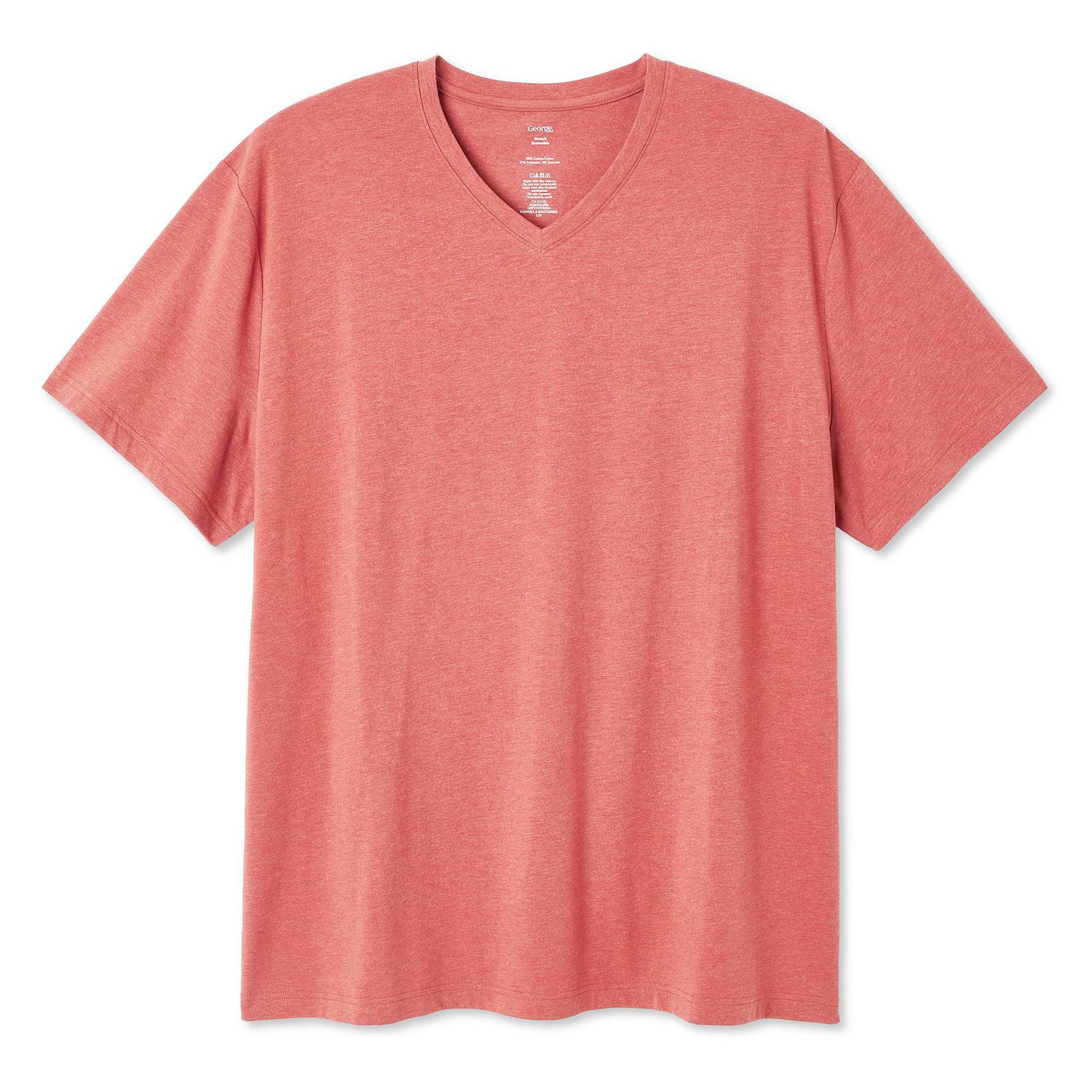 George Big Men's Stretch V-Neckline Tee