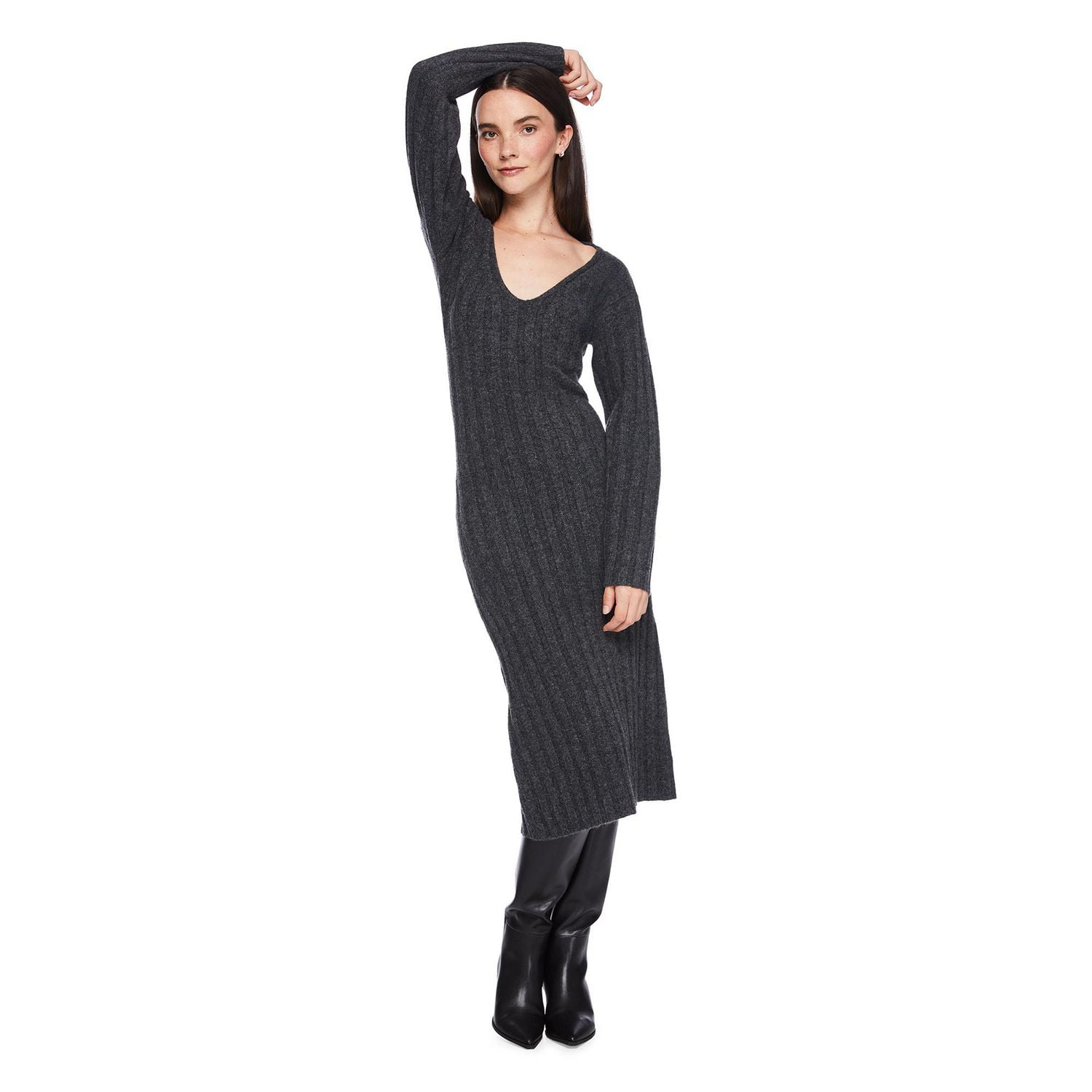 George Women's V-Neckline Rib Dress