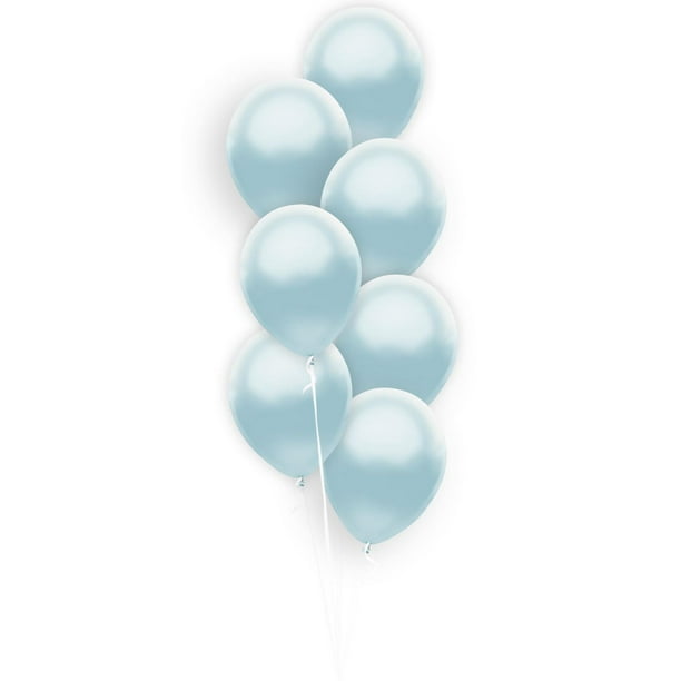 Party-Eh! Ballons en latex 12 ballons bleu perlé 
