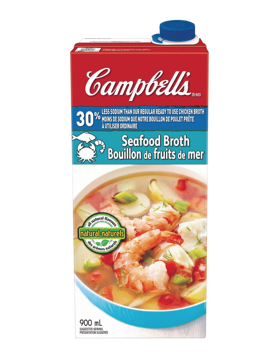 Campbell’s Seafood Broth with 30 Less Sodium Walmart Canada