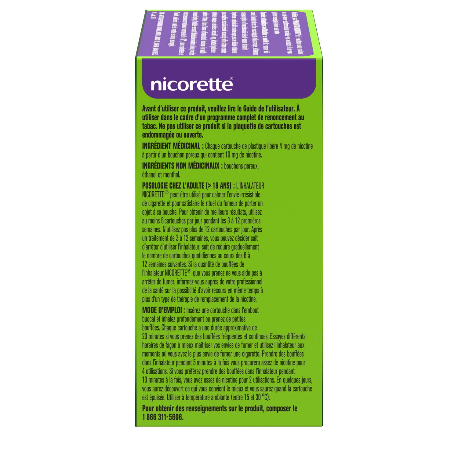 Nicorette Nicotine Inhaler Refills, Quit Smoking Aid, 4mg, 42