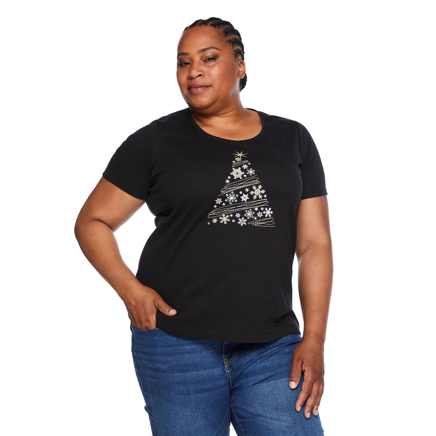 Iyla Women's Plus Crew Neckline Tee