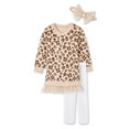 thumbnail image 1 of Ensemble 3 pièces avec robe en molleton Btween pour bébés filles, 1 of 2