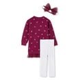 thumbnail image 2 of Ensemble 3 pièces avec robe en molleton Btween pour bébés filles, 2 of 2