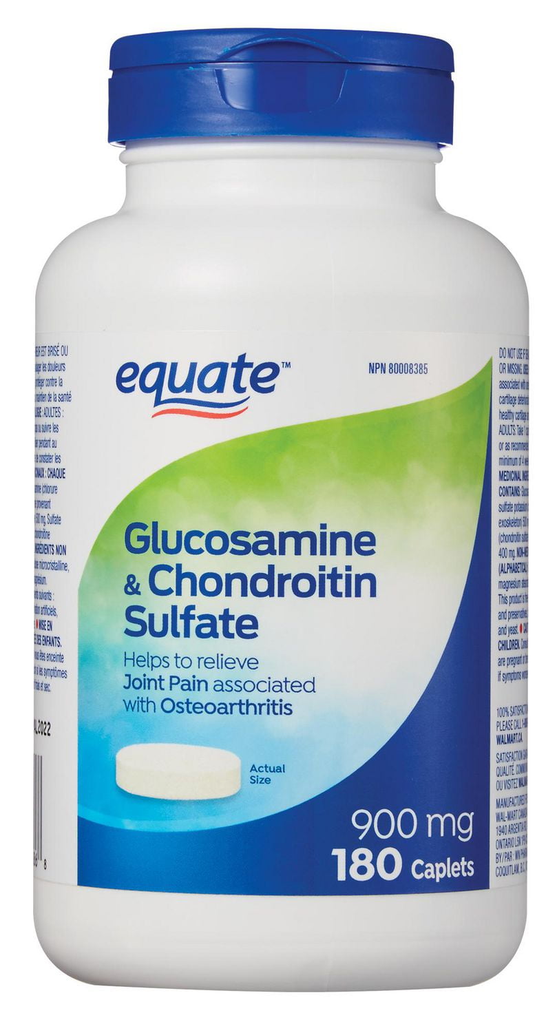 Equate Glucosamine & Chondroitin Sulfate 900mg Walmart Canada