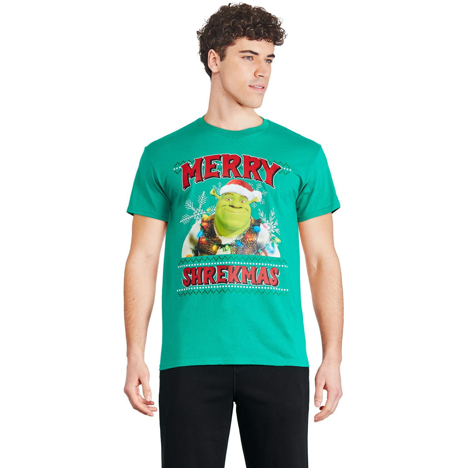 T-shirt à manches courtes Shrek pour hommes Tailles P-TG