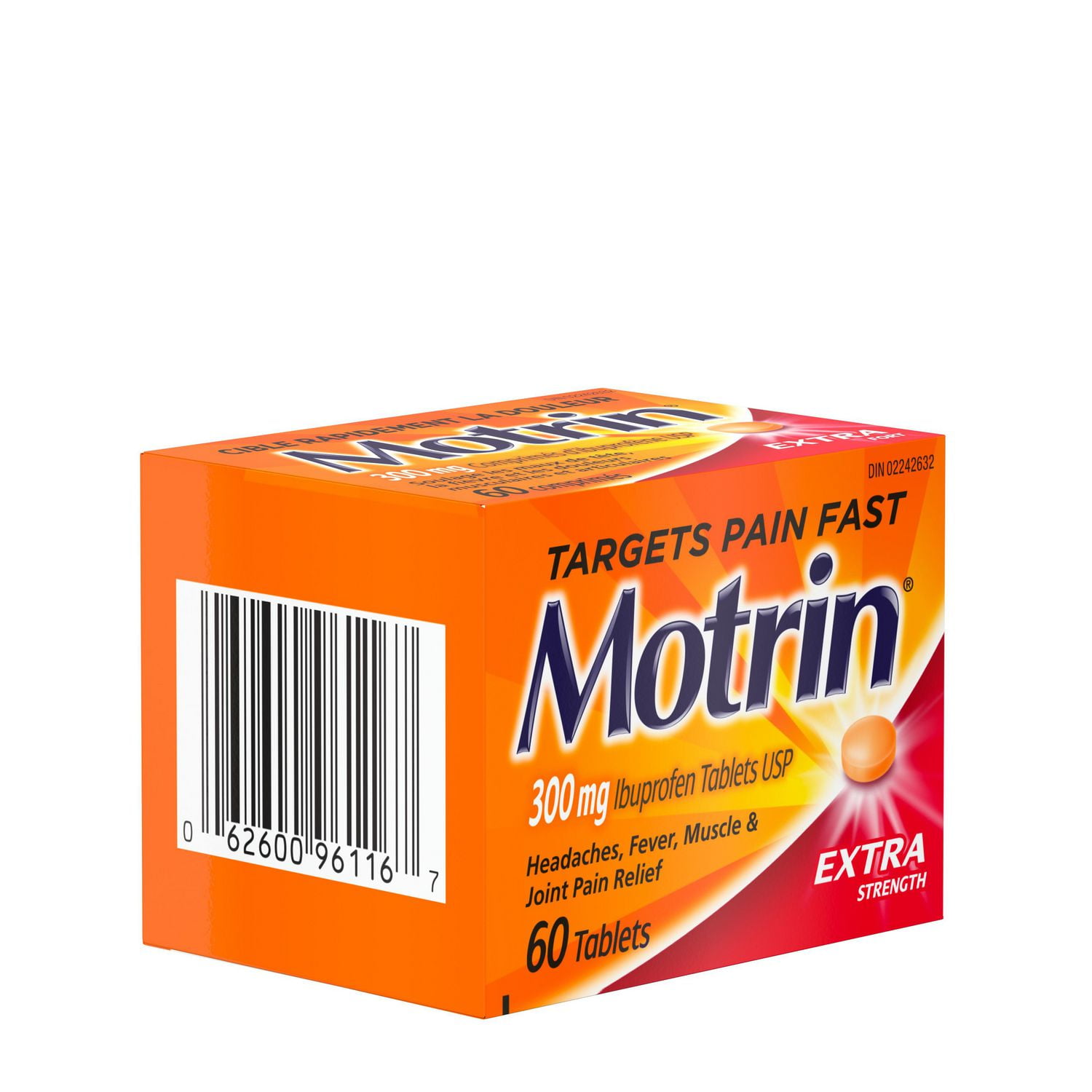 MOTRIN® Extra fort, 300 mg, 60 comprimés 60 comprimés