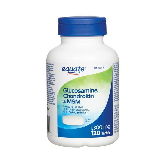 Equate Glucosamine, Chondroitin & Msm 1300mg, 120 Tablets Walmart.ca