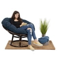 thumbnail image 2 of Classic Accessories Montlake Water-Resistant 50 Inch Papasan Cushion, Light Charcoal, 2 of 5