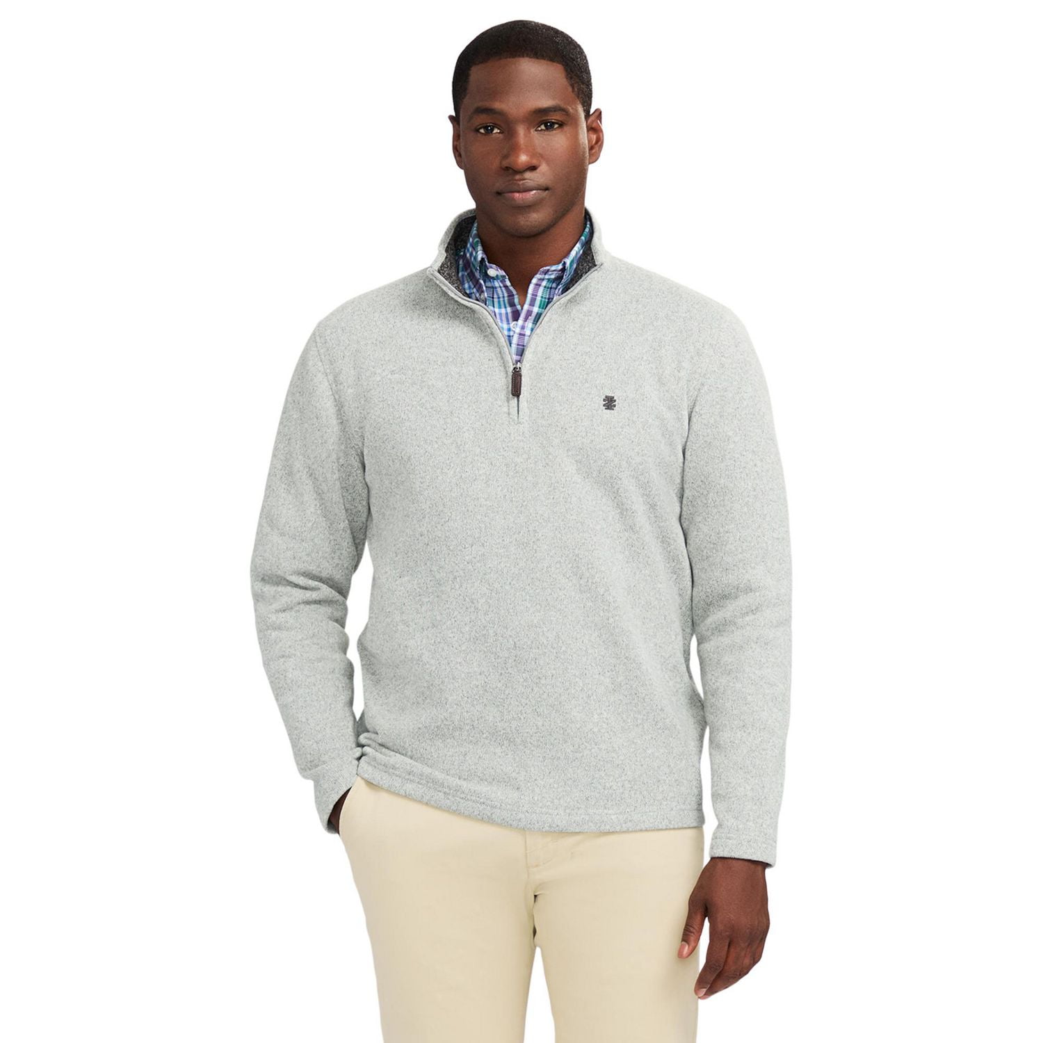 IZOD MENS QUARTER ZIP SWEATER FLEECE, S-XXL