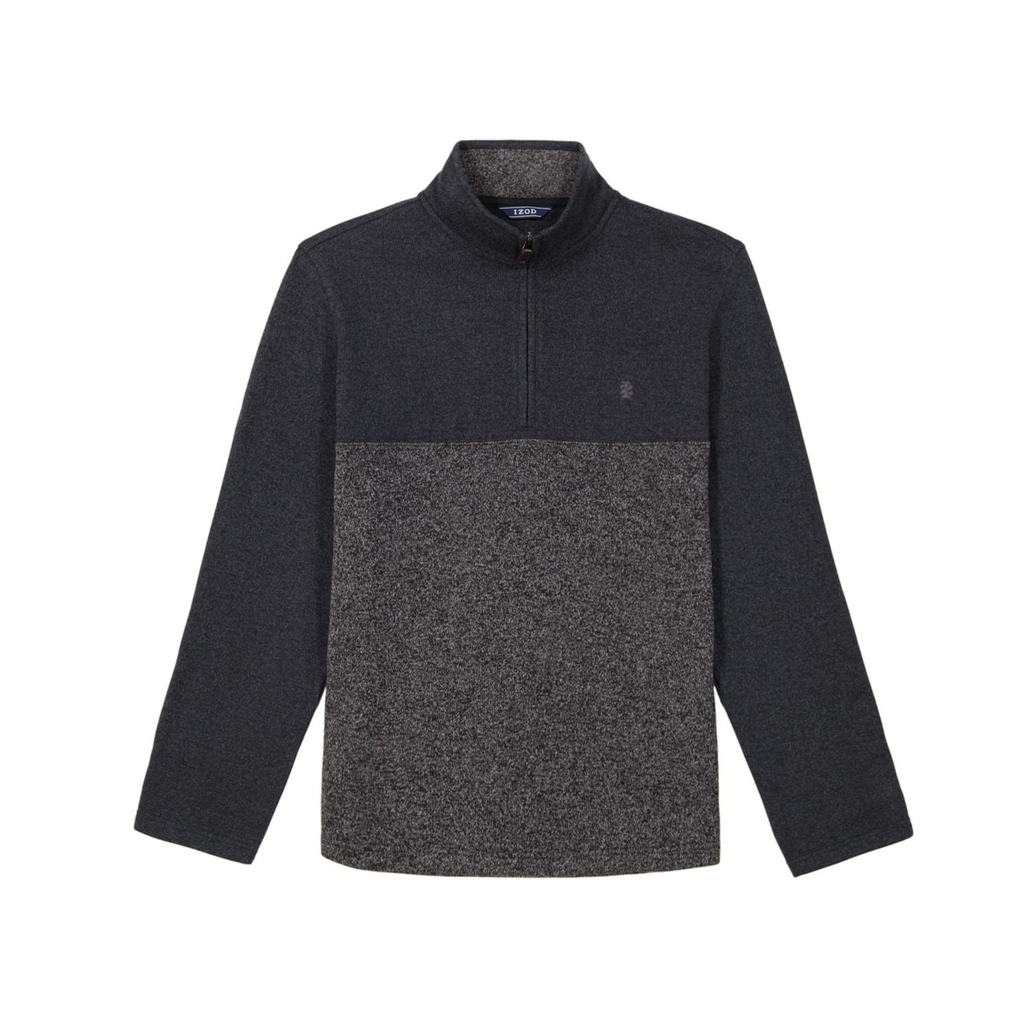 IZOD MENS QUARTER ZIP SWEATER FLEECE
