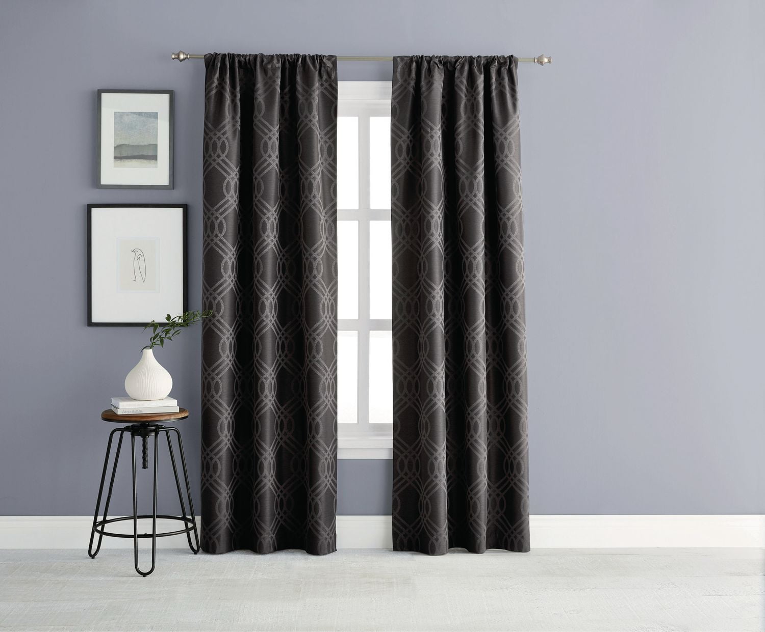 Eclipse Zana Trellis Blackout Curtain Panel Walmart Canada