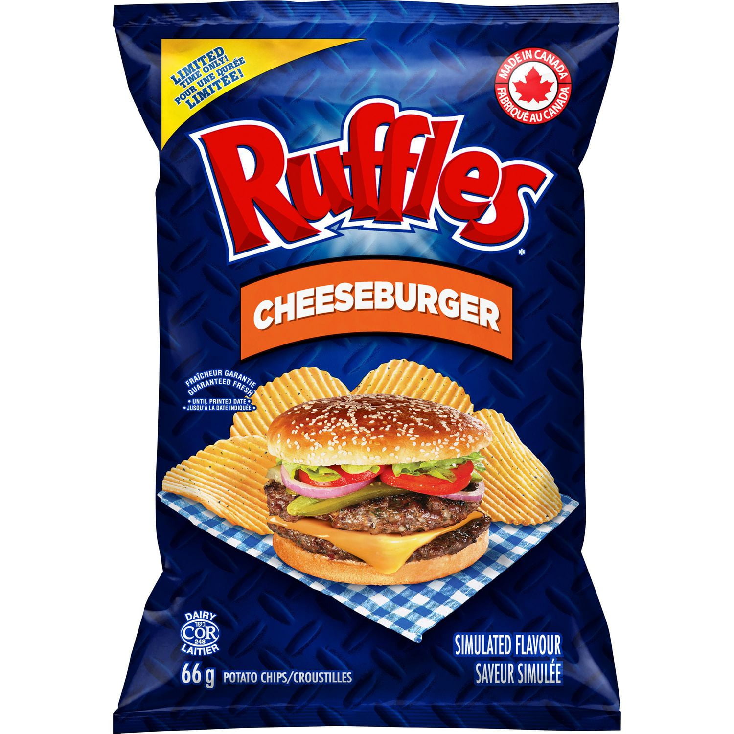 Ruffles Cheeseburger Potato Chips Walmart Canada