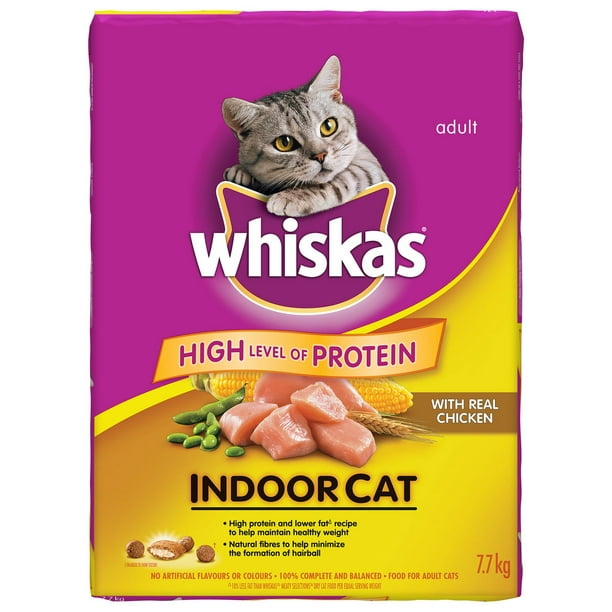 Nourriture sèche pour chats d'intérieur de Whiskas