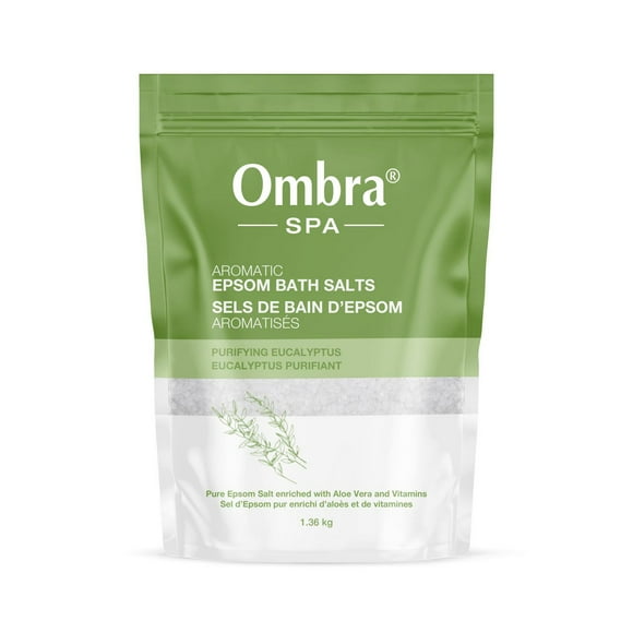 Ombra SPA Aromatic Epsom Bath Salts Purifying Eucalyptus, Size: 1.36 kg