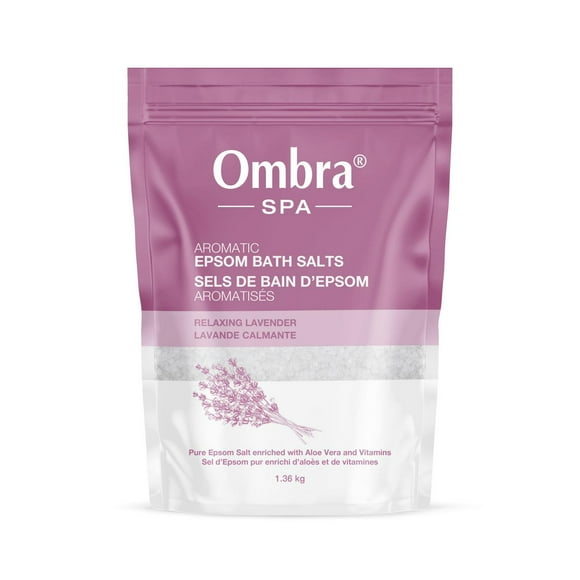 Ombra SPA Aromatic Epsom Bath Salts Relaxing Lavender, Size: 1.36 kg