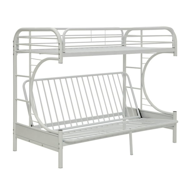 ACME Eclipse Twin XL over Queen Futon Bunk Bed in White Walmart.ca