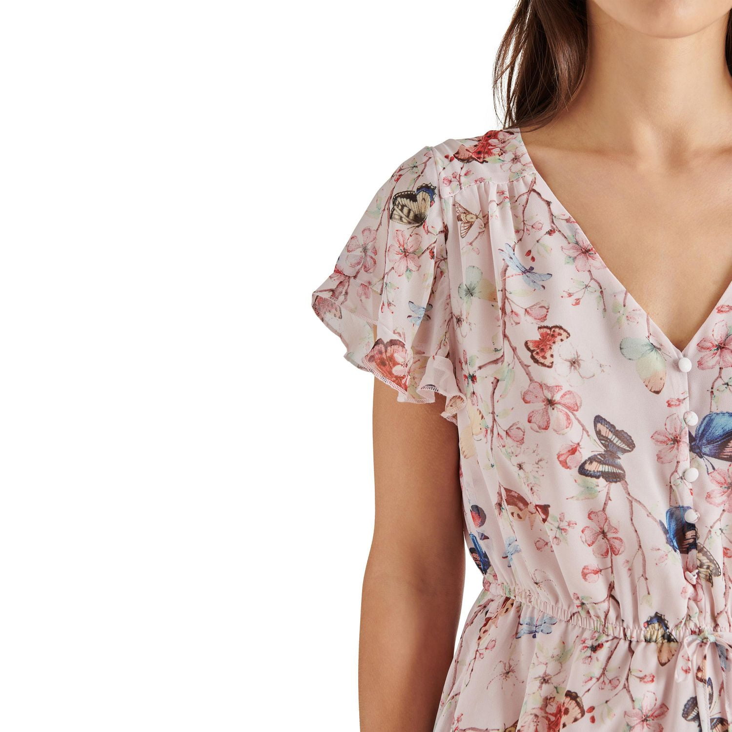 BB DAKOTA WRAP MINI DRESS